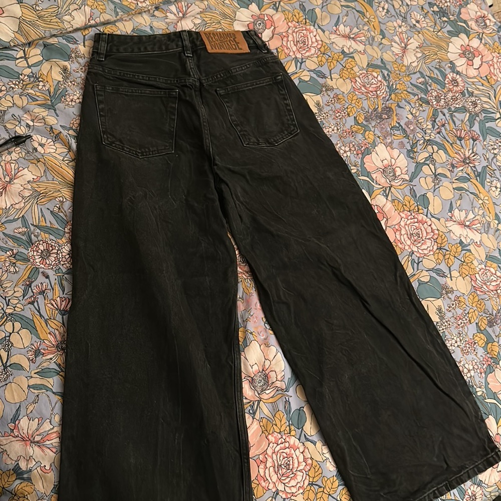Reclaimed Vintage 3 Quarters High Waisted Jeans View 2